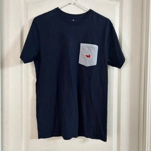 Southern Marsh Navy Blue Short Sleeve Tee with Pocket